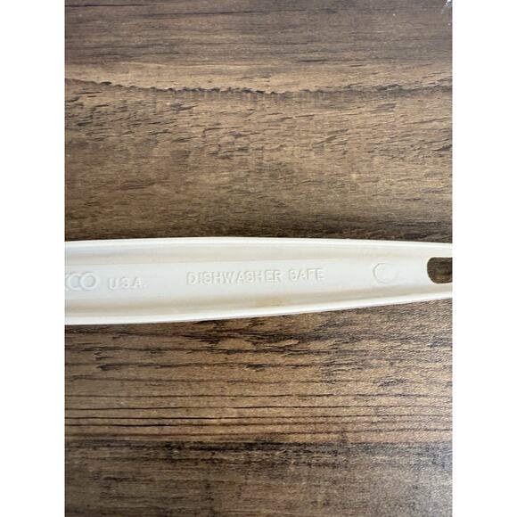 VTG Ecko Ladle Kitchen Utensil Double Pour Spout Beige USA Made - Picture 6 of 7